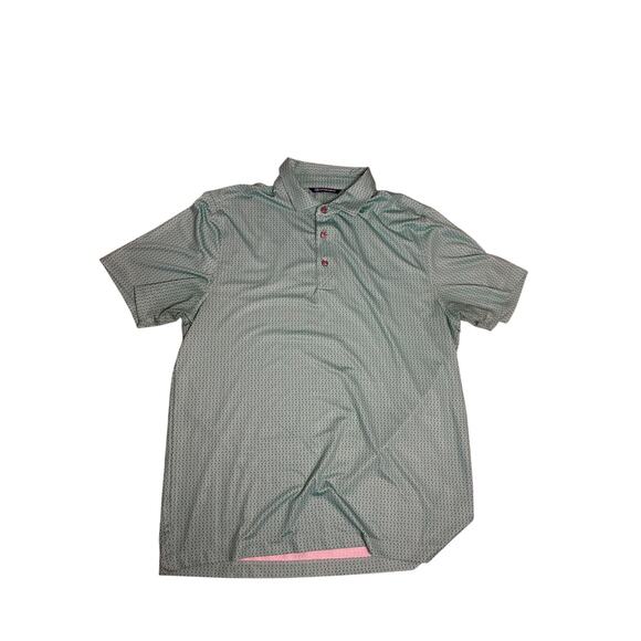 Cutter & Buck Other - Cutter & Buck Performance Golf Polo Mens Medium Teal Patterned Athletic